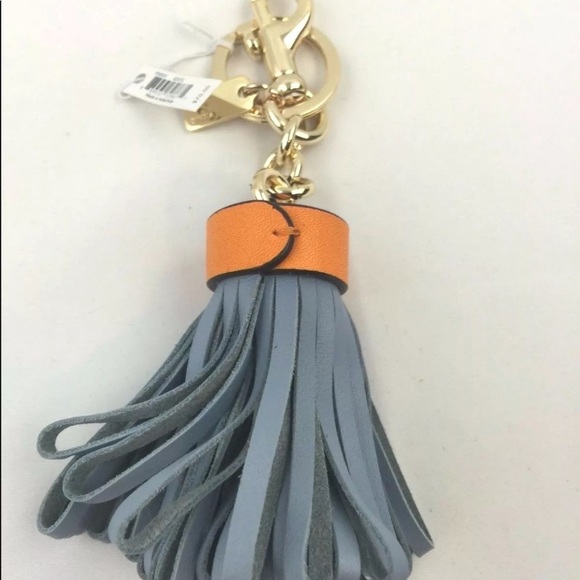 Coach Leather Tassel Key Fob/Keychain - Picture 3 of 3